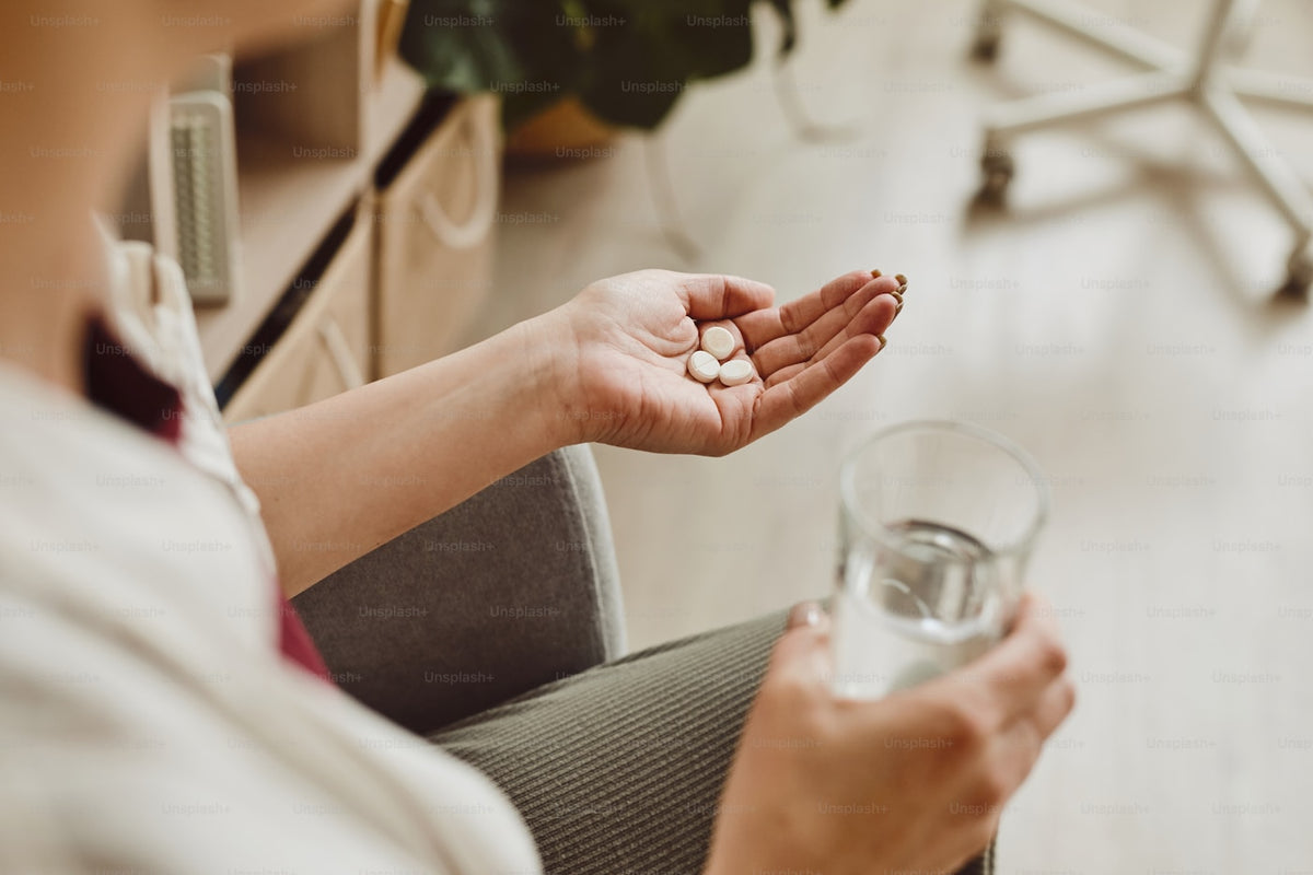 Patient taking medication at home